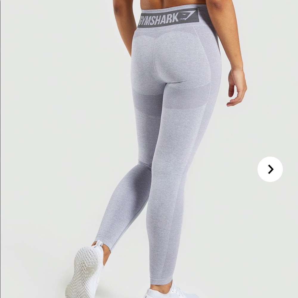 GYMSHARK FLEX HIGH WAISTED LEGGINGS IN BLUE/GREY
